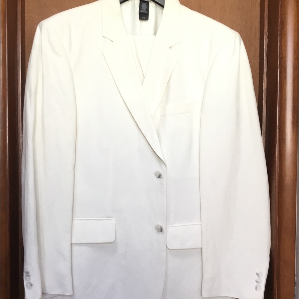 Claiborne Men’s Cream Coat Silk/Linen